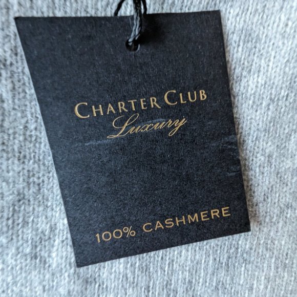 NWT Cashmere Cold Shoulder Sweater - XL Grey - Picture 4 of 11